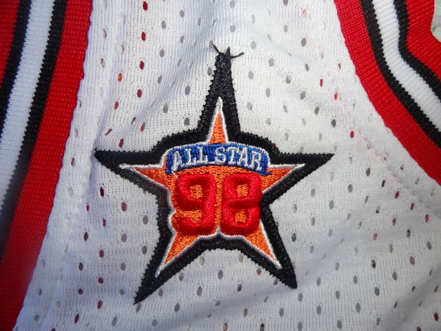 Chicago Bulls 23 Jordan White 1998 All Star Harwood Classic Mitchell  Nell Jerseys